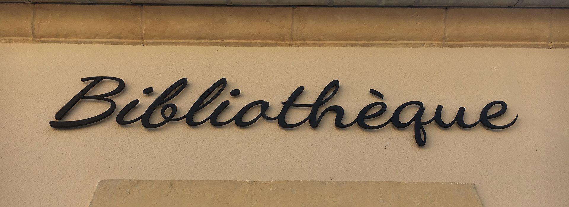 Enseigne Bibliothèque